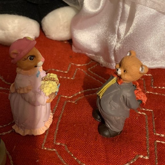 🎉 Free! Bundle Wedding bears Give flowers bears proposal man and women - Picture 2 of 12